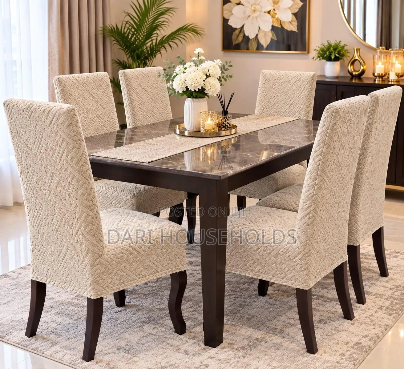 Dinning Chair Covers/Damask