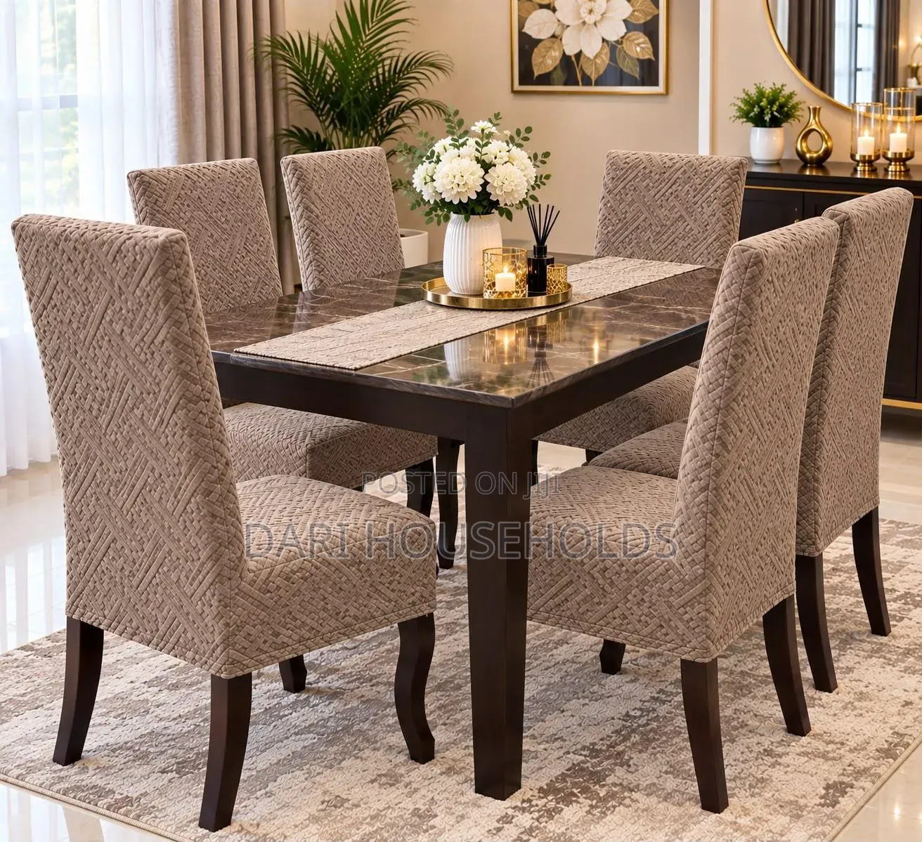 Dinning Chair Covers/Damask