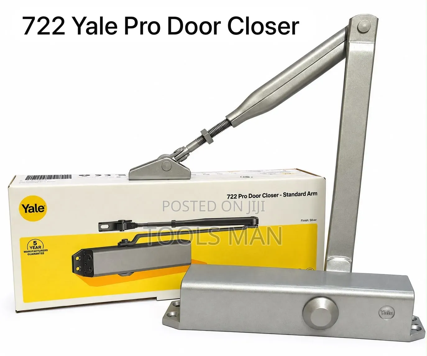 Original Yale 722 Pro Hydraulic Door Closer - Silver