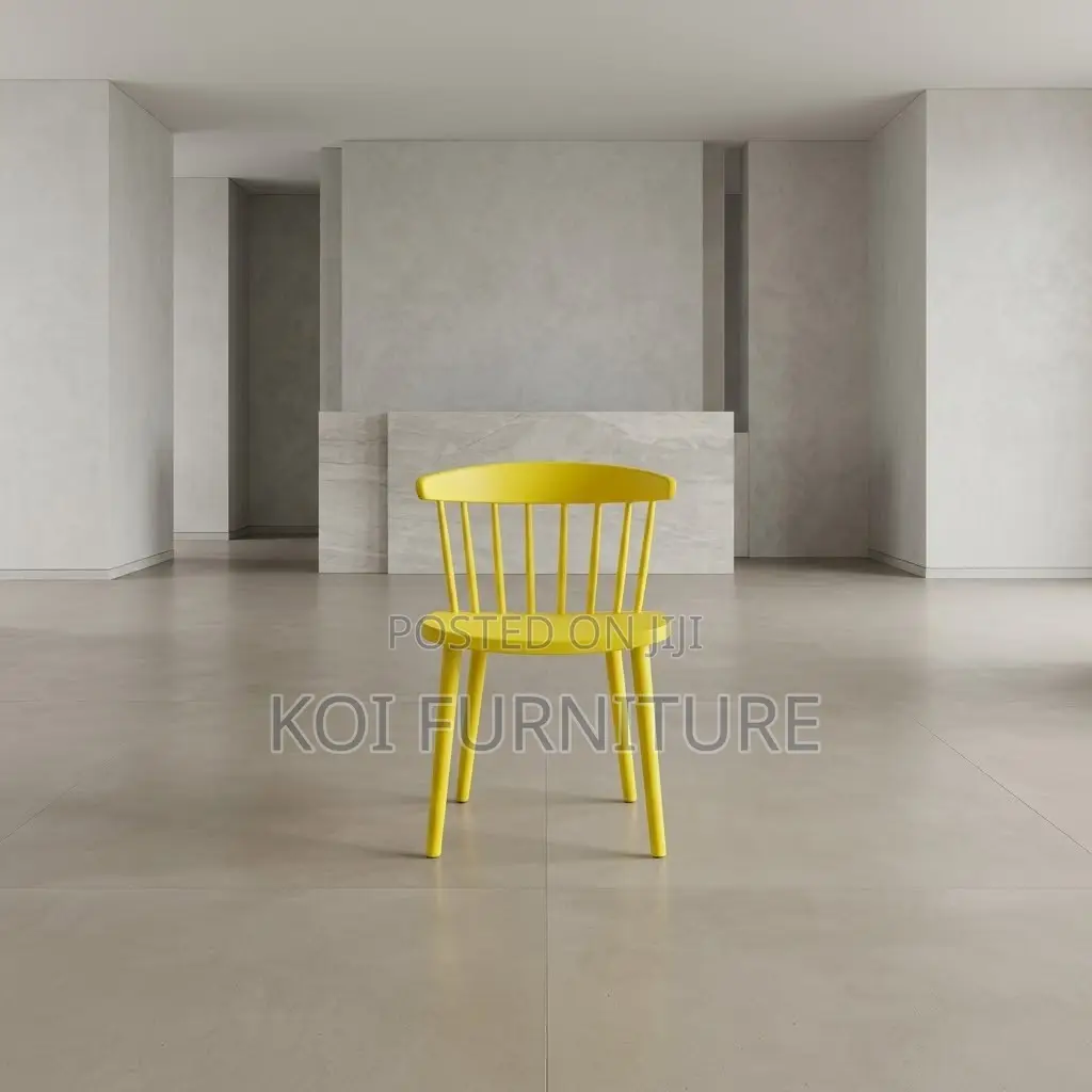 Dining Chairs; Plastic Retro Armless Dining Seats
