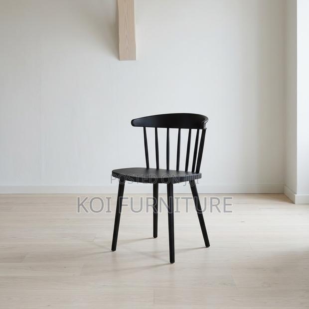 Dining Chairs; Plastic Retro Armless Dining Seats - thumbnail 3