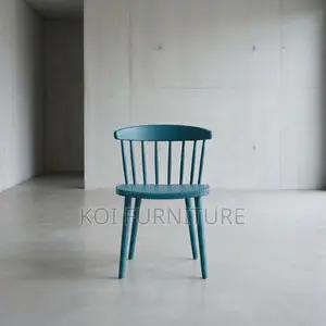 Dining Chairs; Plastic Retro Armless Dining Seats
