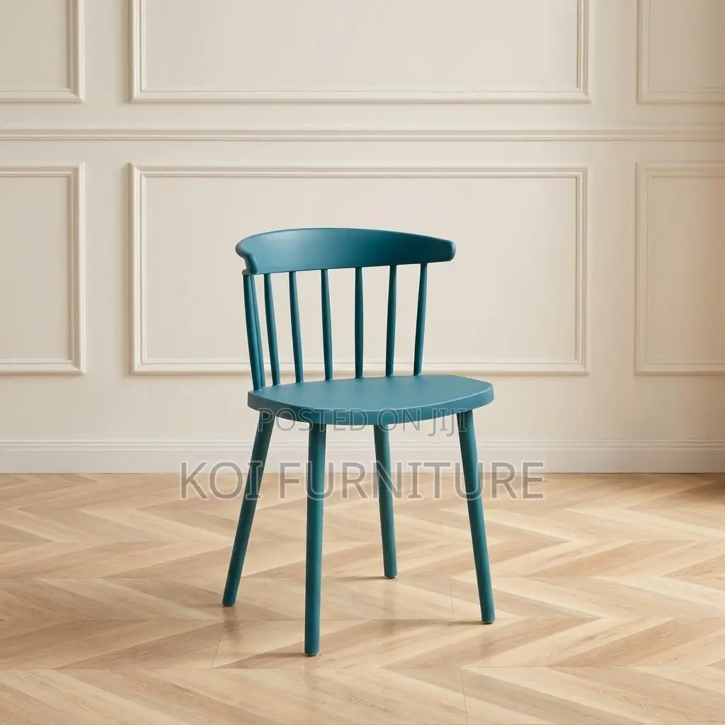 Dining Chairs; Plastic Retro Armless Dining Seats