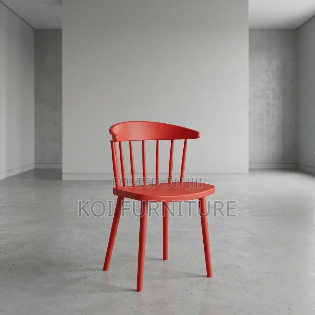 Dining Chairs; Plastic Retro Armless Dining Seats