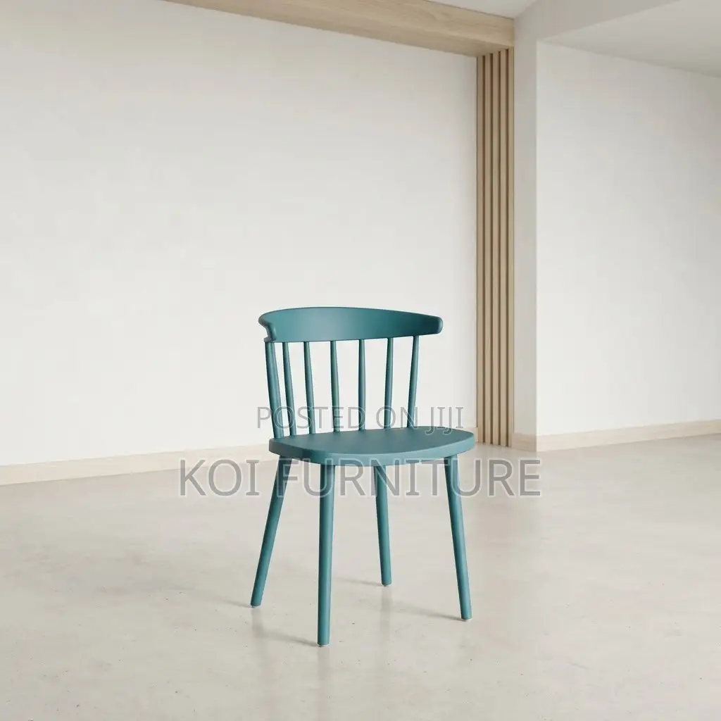 Dining Chairs; Plastic Retro Armless Dining Seats