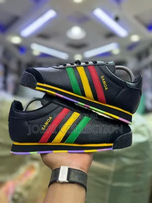 Adidas Samoa “ Rasta Quality Leather Sneakers