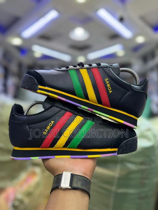 Adidas Samoa “ Rasta Quality Leather Sneakers - main view