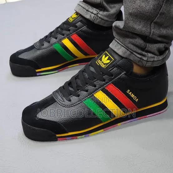Adidas Samoa “ Rasta Quality Leather Sneakers - thumbnail 2