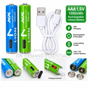 Rechargeable USB AAA Batteries 2pcs Rechargeable Batteries