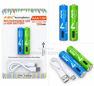 Rechargeable USB AAA Batteries 2pcs Rechargeable Batteries
