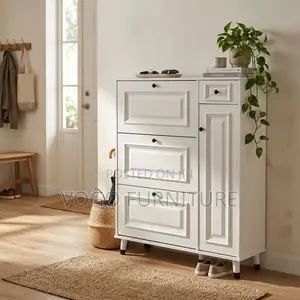 Shoe Racks| Modern Lockable White Shoe Rack