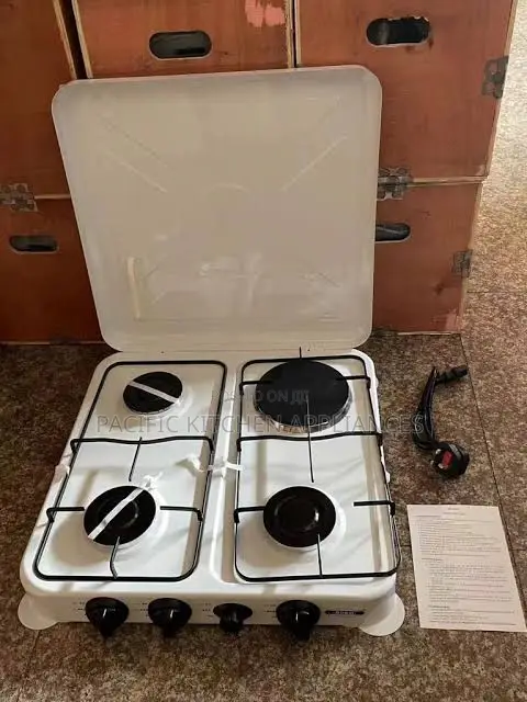 Smartpro 4 Burner Gas Cooker Table Top With Lid SGS-506B