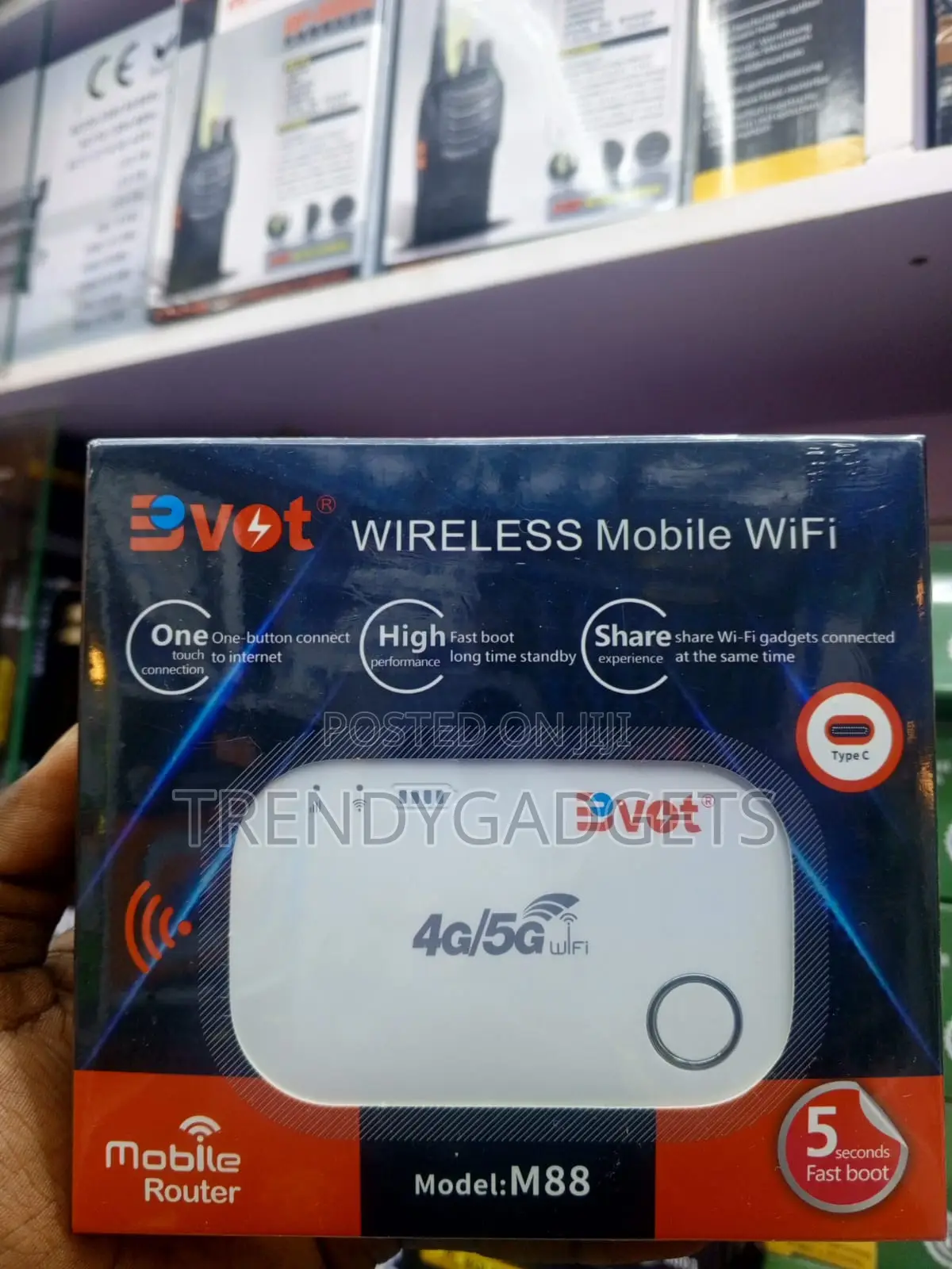 BVOT M88 150Mbps Portable MiFi Router for Kenya Networks