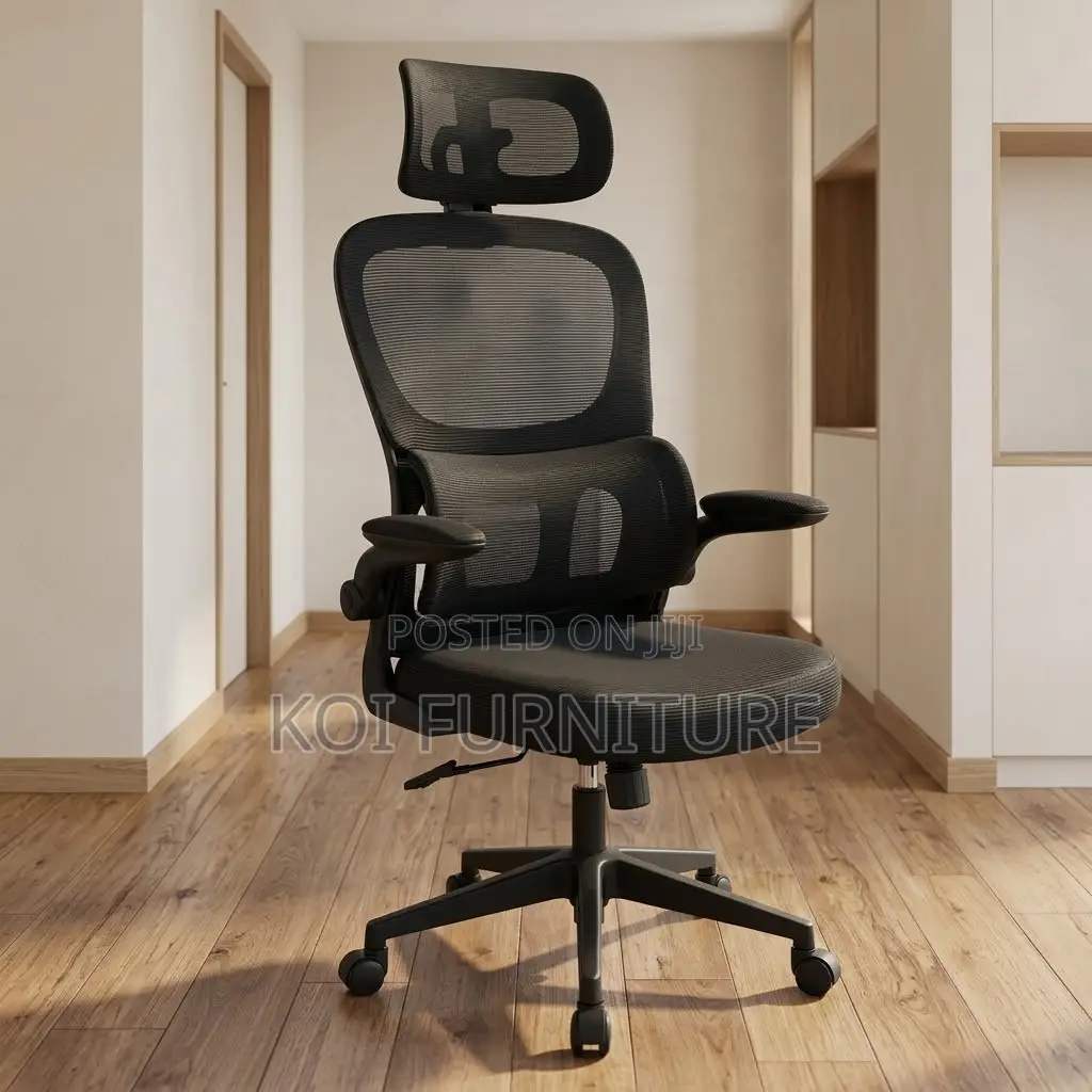 Office Chair; Mesh Orthopedic Executive Headrest Seat