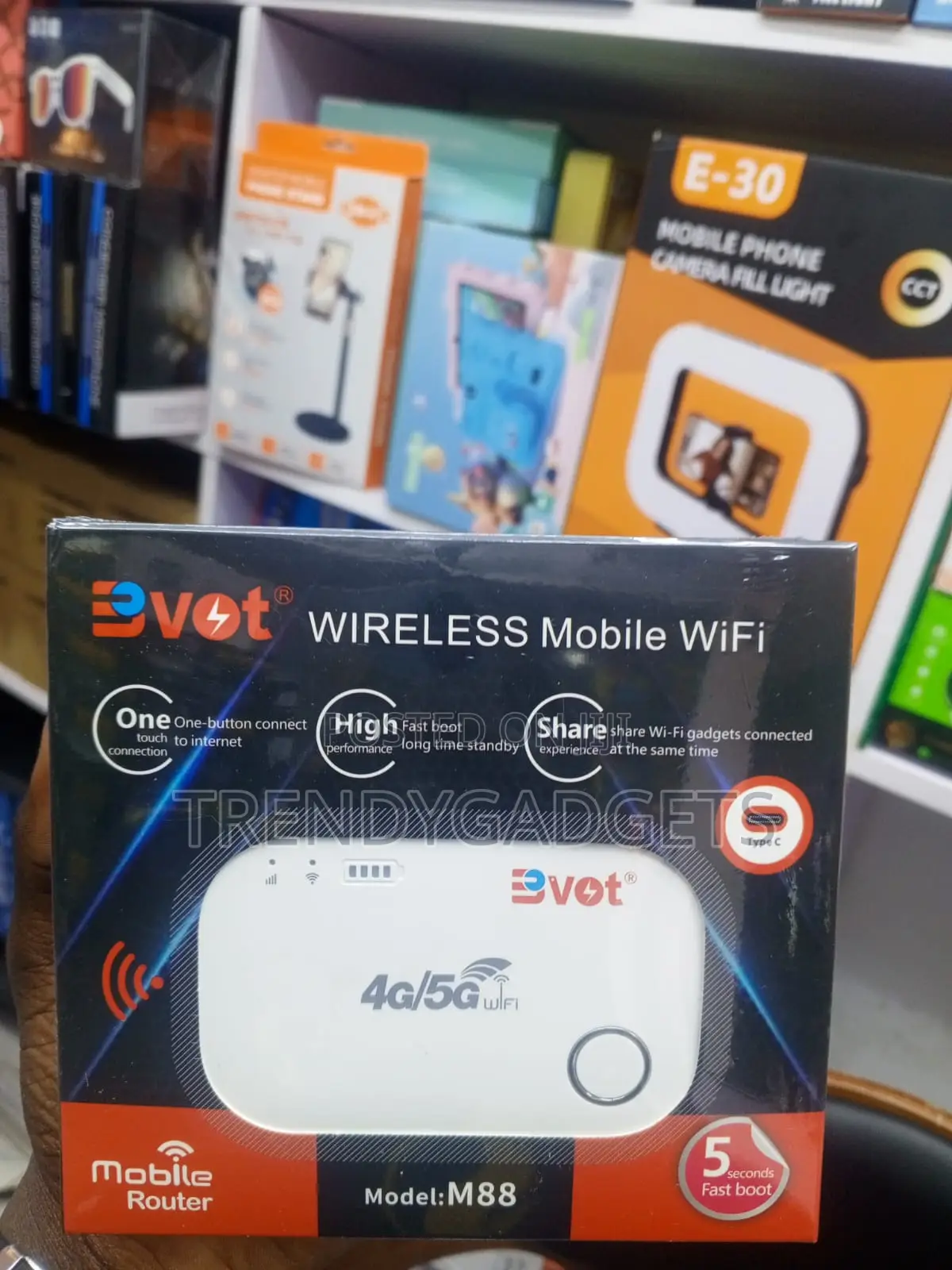 BVOT M88 Rechargeable Mobile WiFi Router With Type-C Port