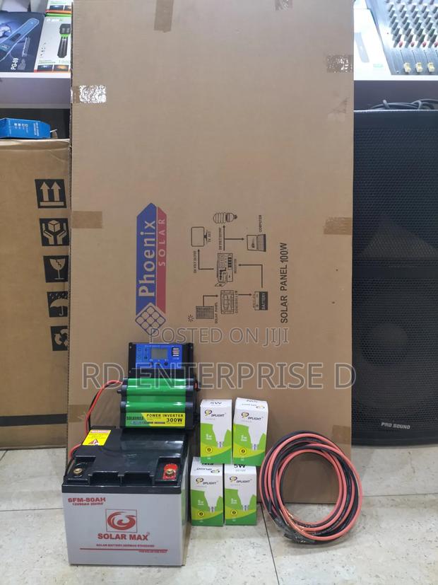 100w Solar Home Lighting Kit