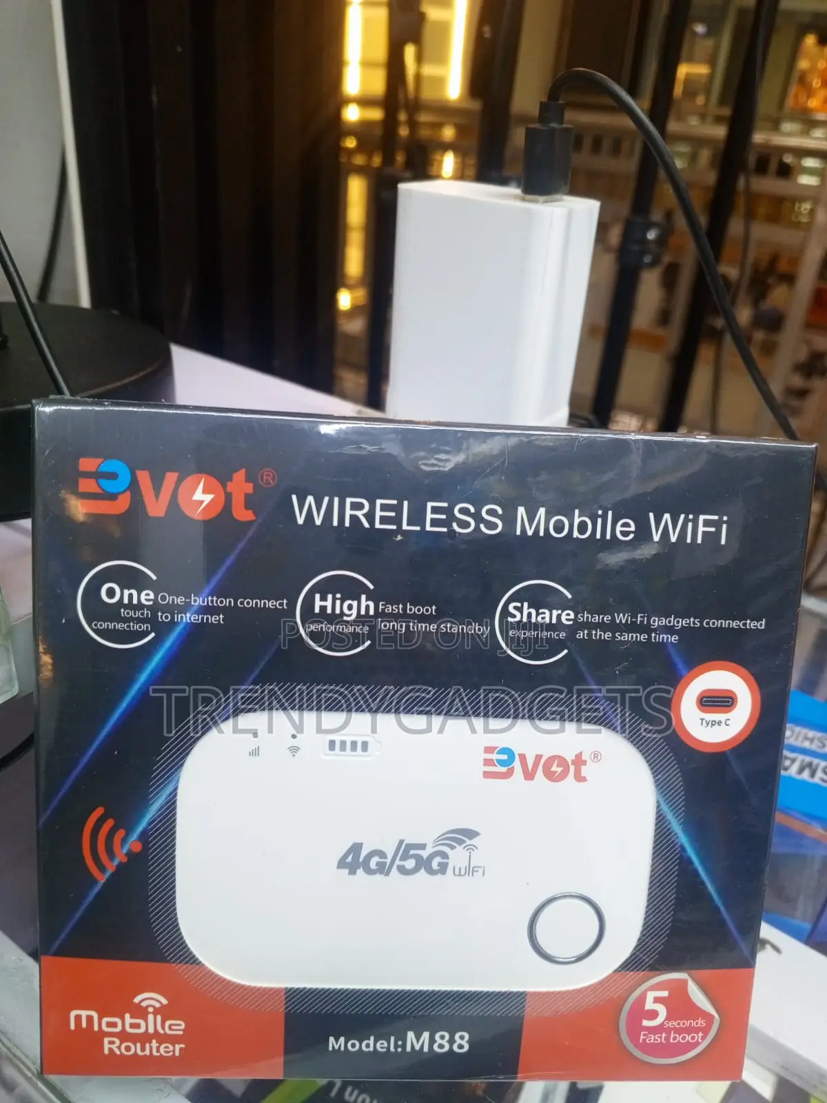 BVOT M88 Wireless Internet MiFi for Phones Tablets and PCs