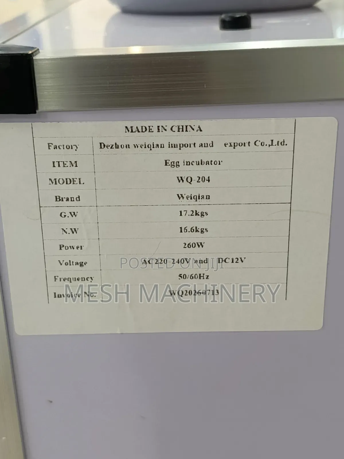 Automatic 204 Eggs Incubator