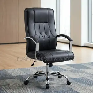 Black High Back Boardroom Leather Chair