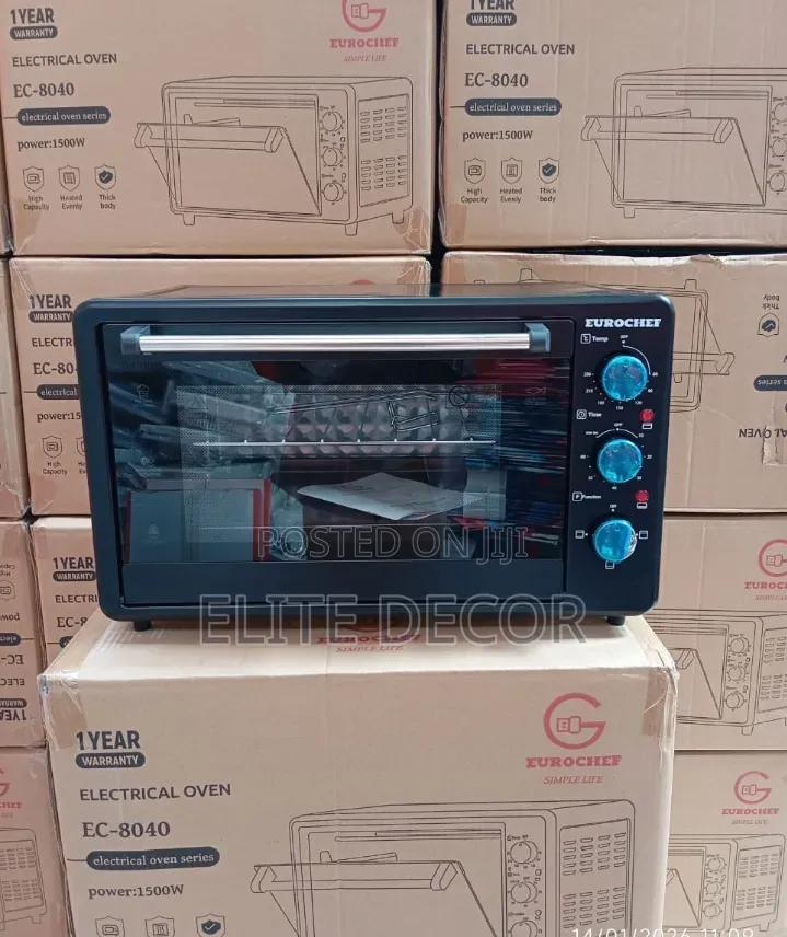 Eurochef Electric Oven 40l – Ec-8040
