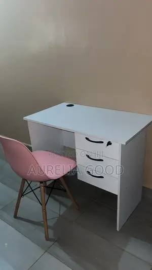 Table With Chair and Desk With Drawer