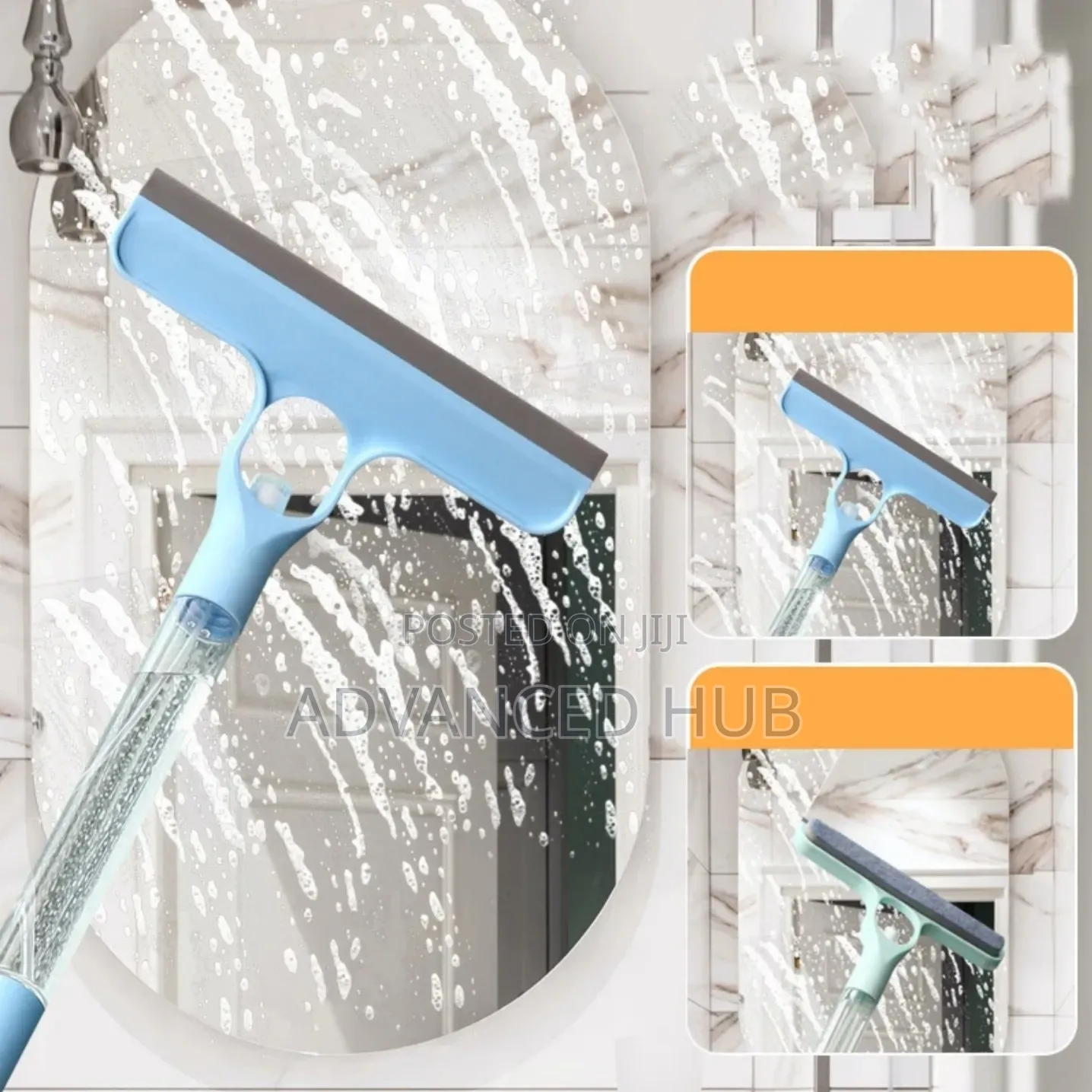 Long 4in1 Window Glass Cleaner Squeegee