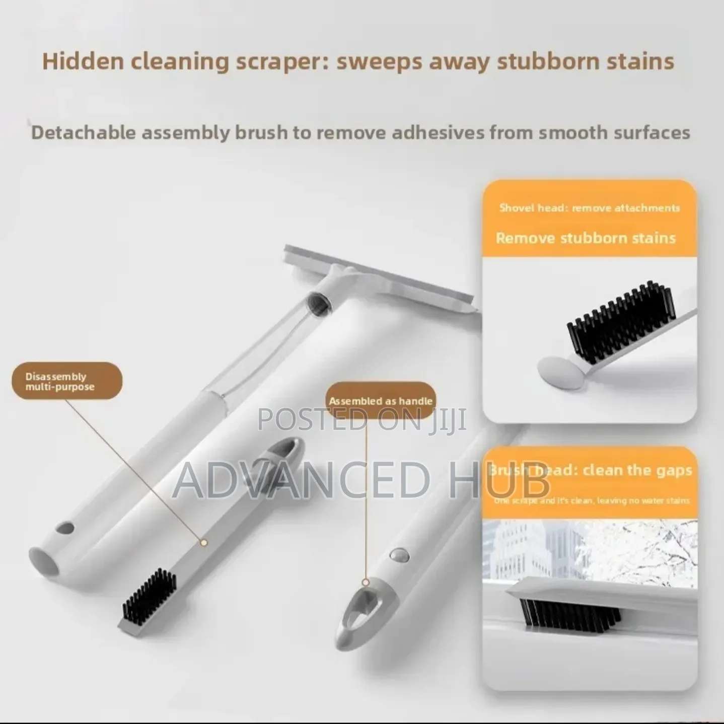 Long 4in1 Window Glass Cleaner Squeegee