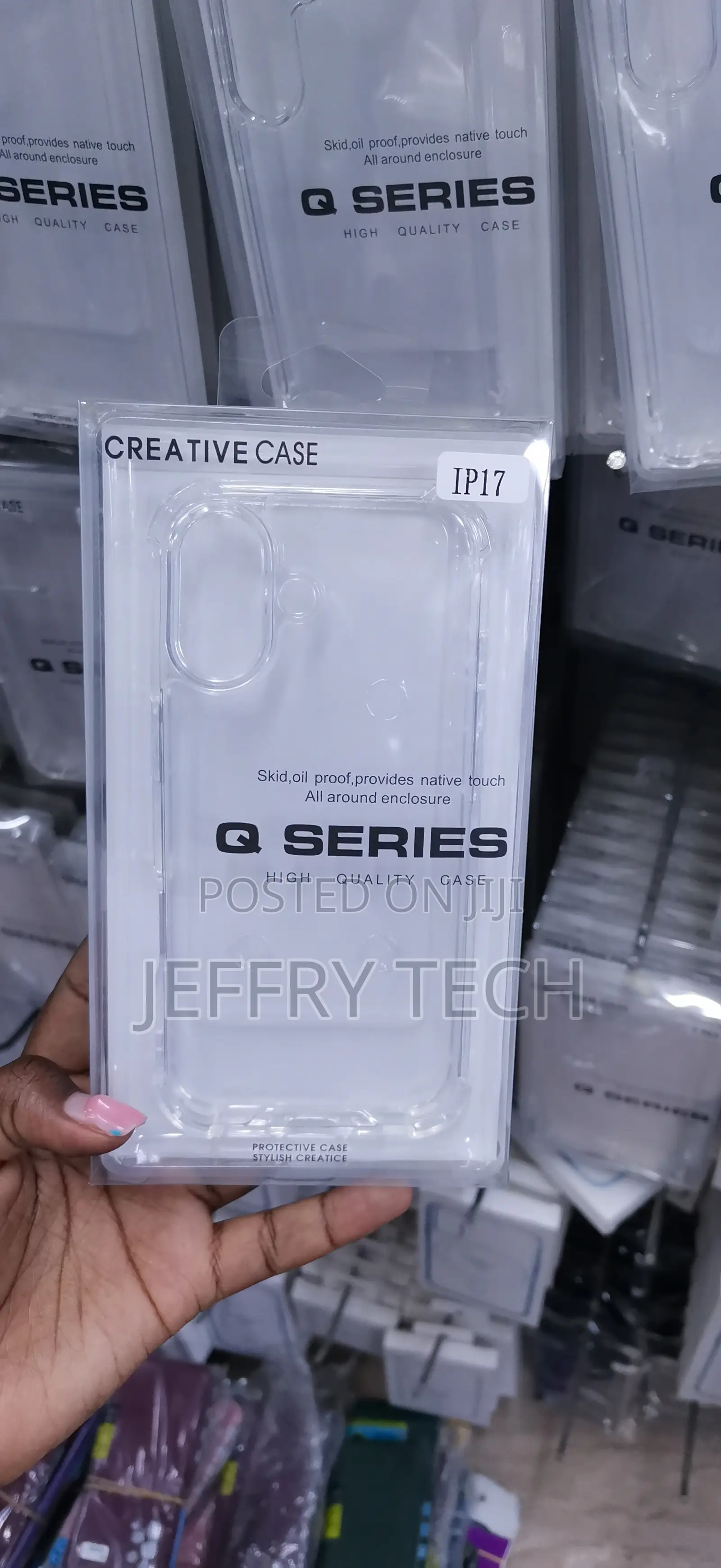 Q Series Creative Case Clear Protective Phone Case (Labeled IP17