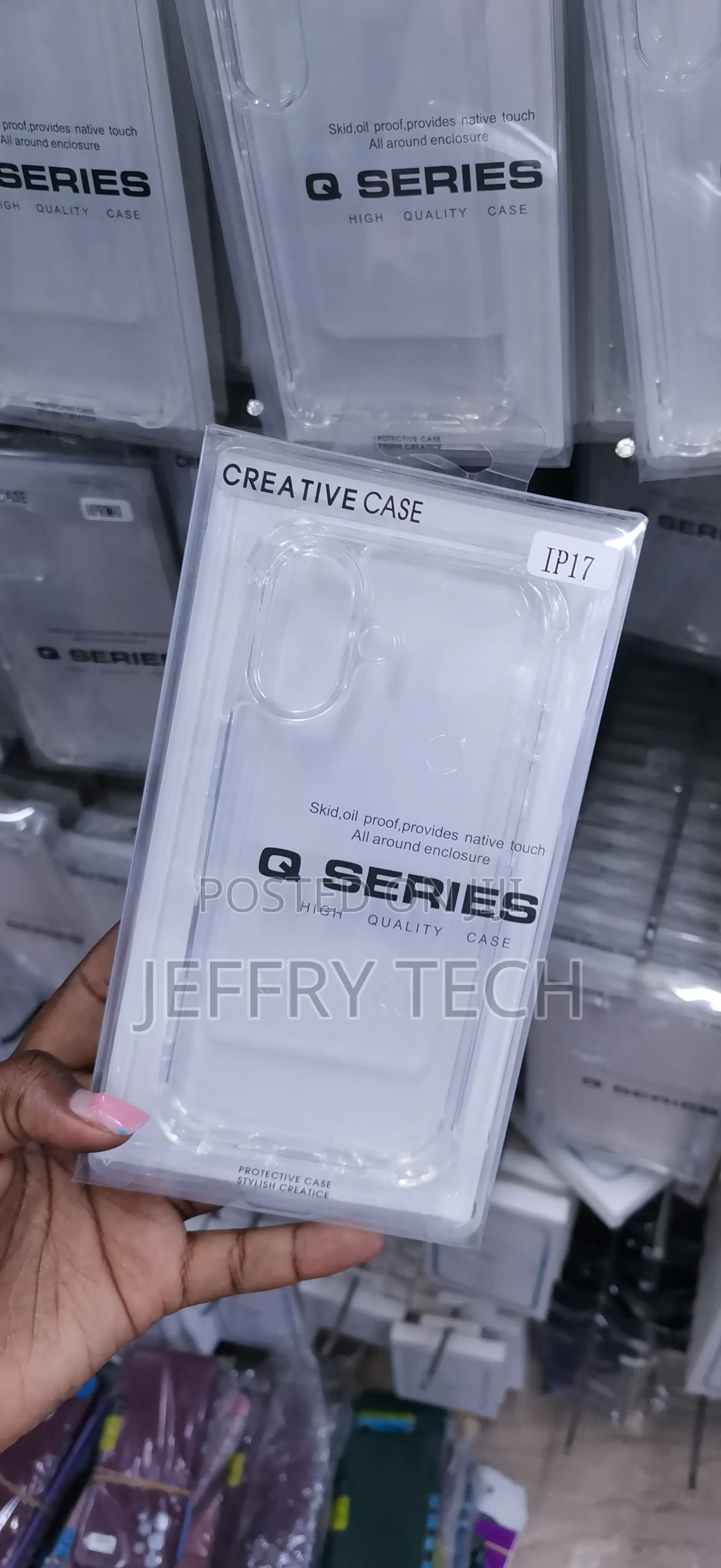 Q Series Creative Case Clear Protective Phone Case (Labeled IP17