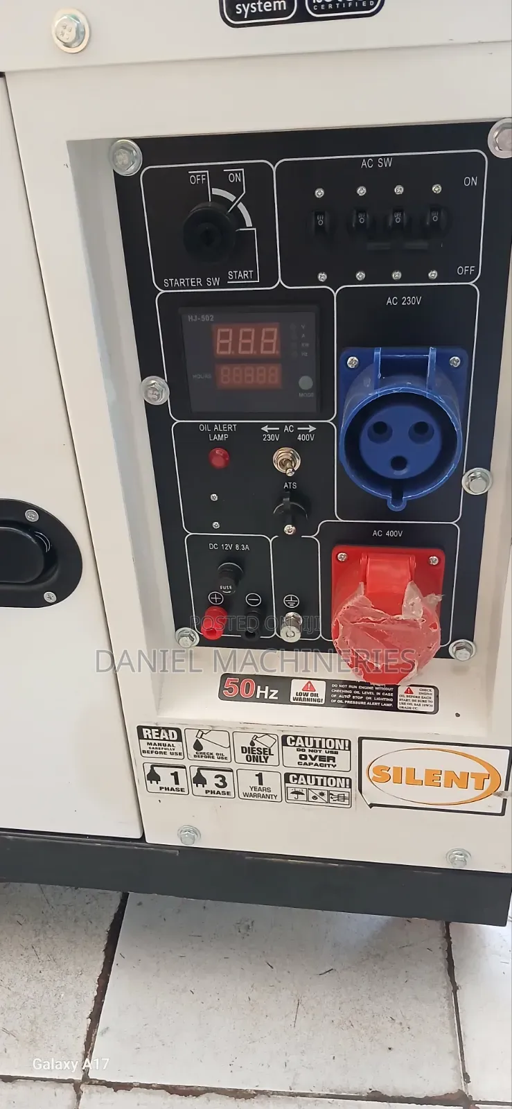 Palsar Silent Diesel Generator 17.0 Kva 18.0kva 3 Phase