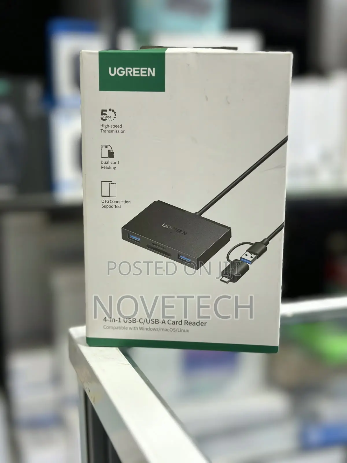 UGREEN 4 in 1 Card Reader and Adapter Mobile Phone/iPad/Laptop/Desktop