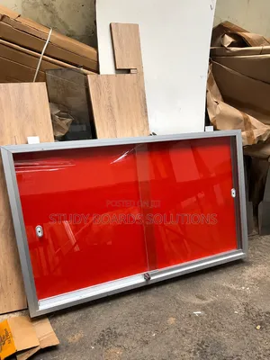 Lockable Glass Notice Board 120cmx90cm—Company Document Display