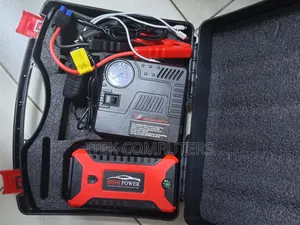 Portable 12V Car Jump Starter Kit With Air Compressor and Power Bank