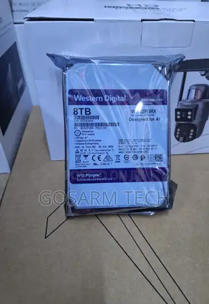 7. Western Digital Purple 8TB SATA Hard Drive for DVR and NVR