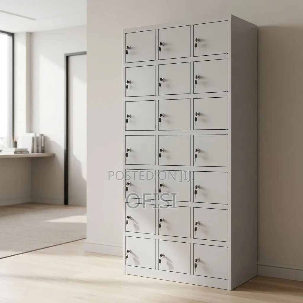 Office Cabinet; 24-Unit Office Locker Cabinet