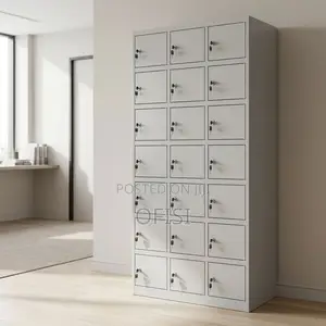 Office Cabinet; 24-Unit Office Locker Cabinet