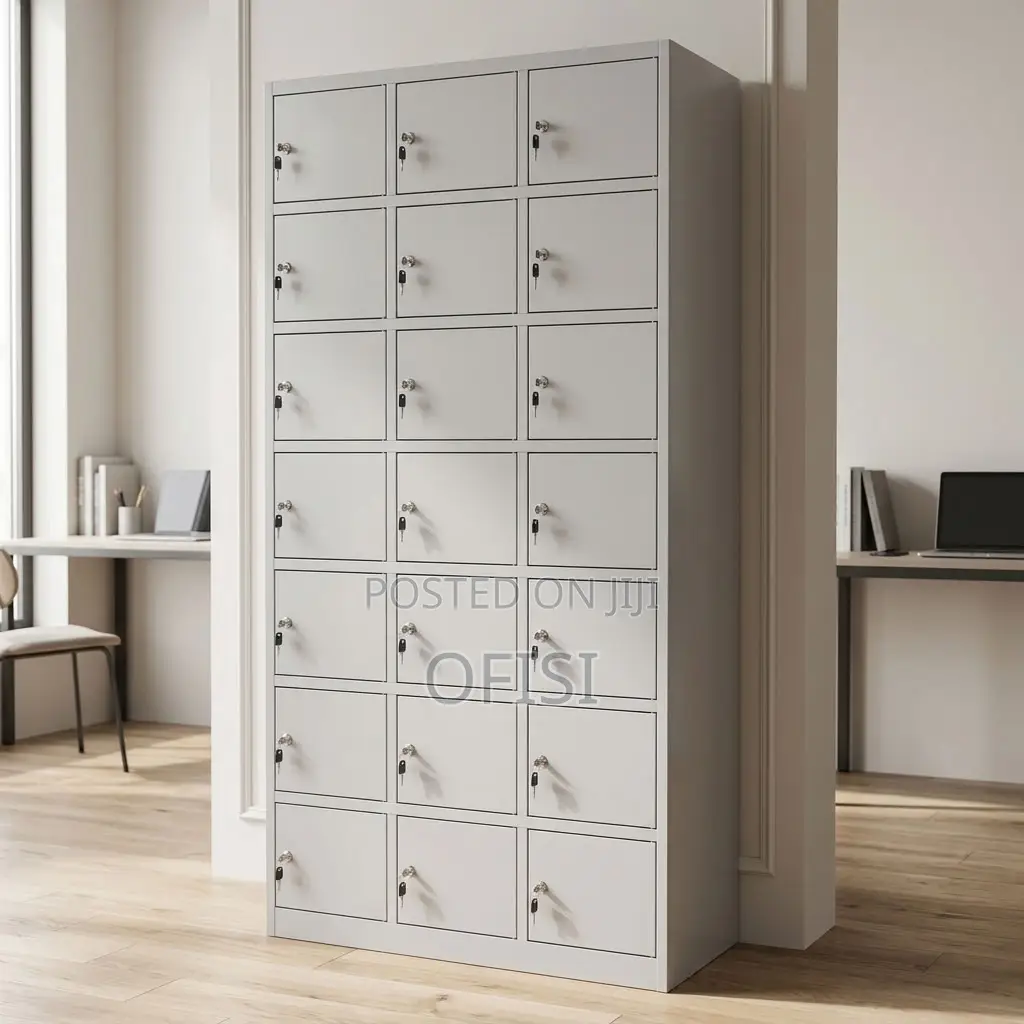 Office Cabinet; 24-Unit Office Locker Cabinet
