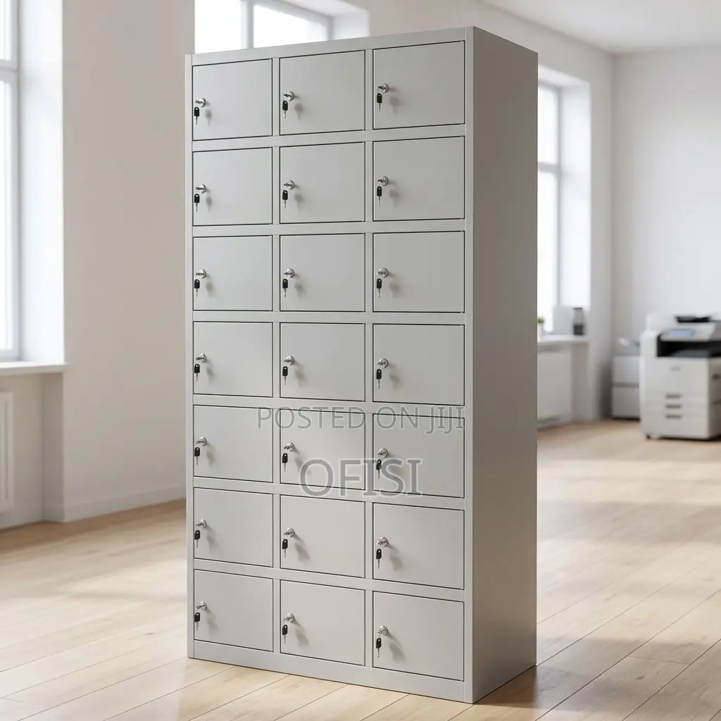 Office Cabinet; 24-Unit Office Locker Cabinet