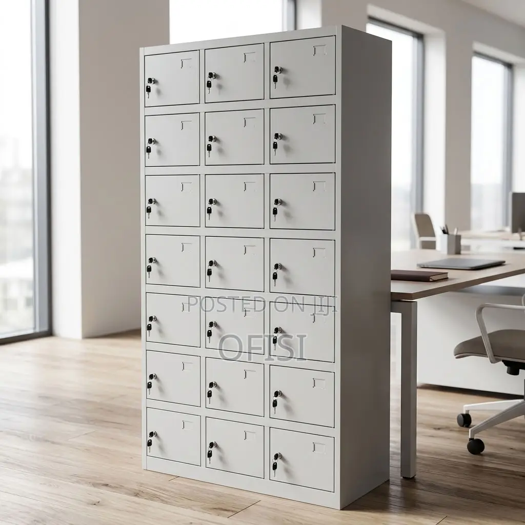 Office Cabinet; 24-Unit Office Locker Cabinet