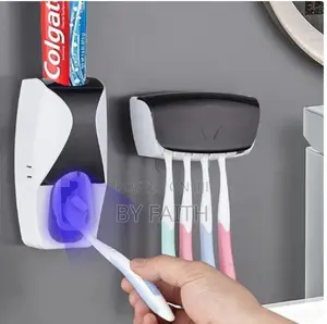 Toothbrush Holder Toothpaste Dispenser