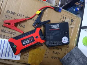 Portable Car Jump Starter With Built-in Compressor for Roadside Safety
