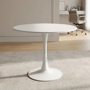 Dining Table; White Round Table for Dining Room