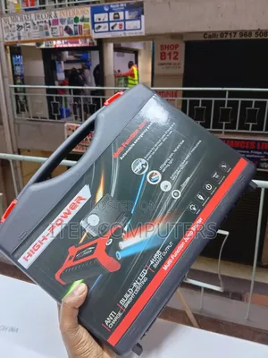 Heavy-Duty 12V Vehicle Jump Starter With Air Pump and Power Bank
