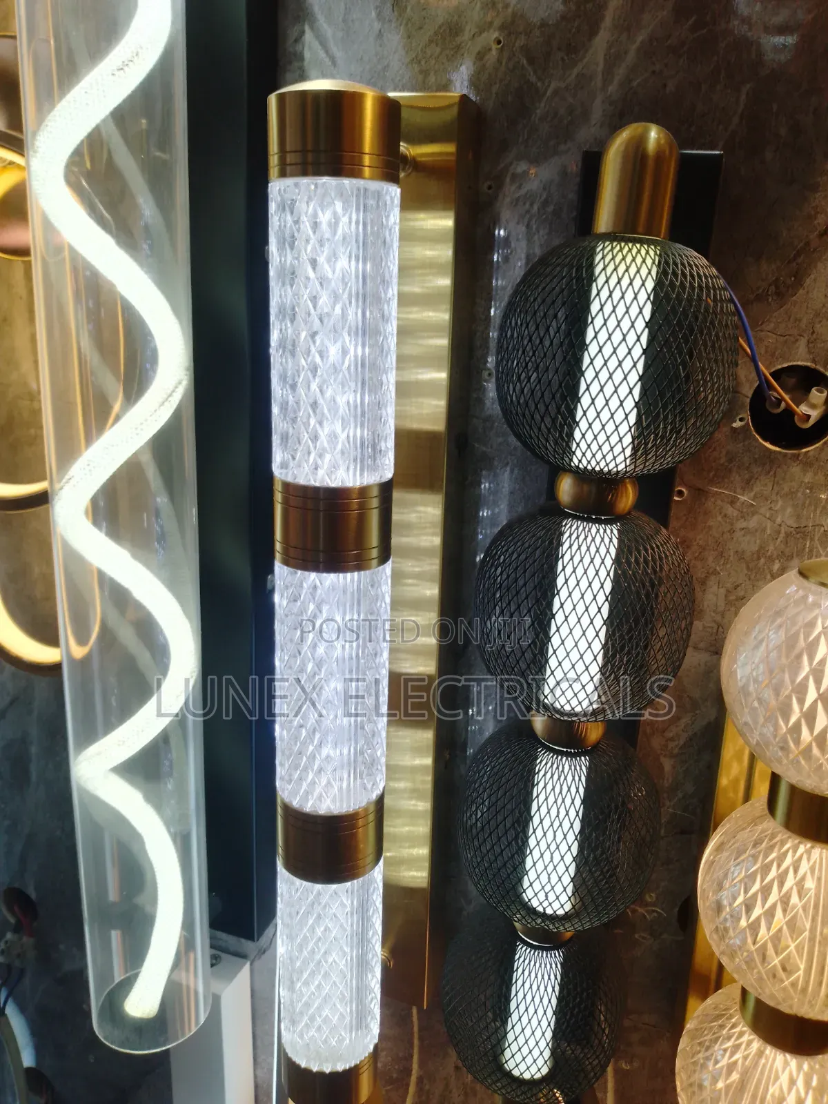 Black Mesh LED Pendant Light”