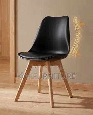 Dining Chairs; Eames Armless Cushioned Modern Dining Seat