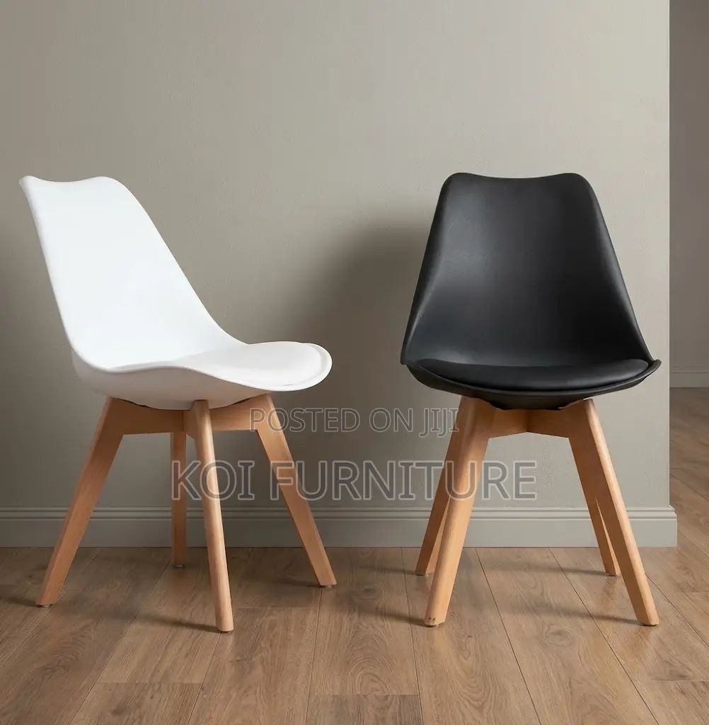 Dining Chairs; Eames Armless Cushioned Modern Dining Seat
