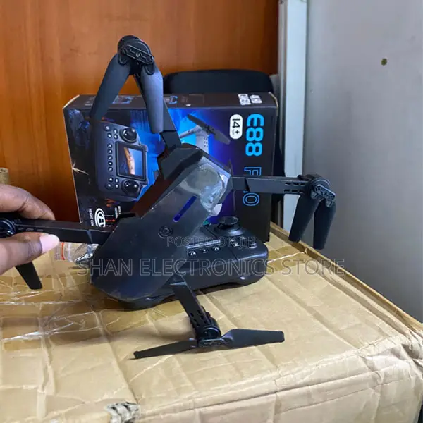 Portable Camera E88 Pro Drone With Built in Screen Display