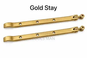 Casement Window Peg Stay Gold Brass Finish Arms Pair Frame Pegs