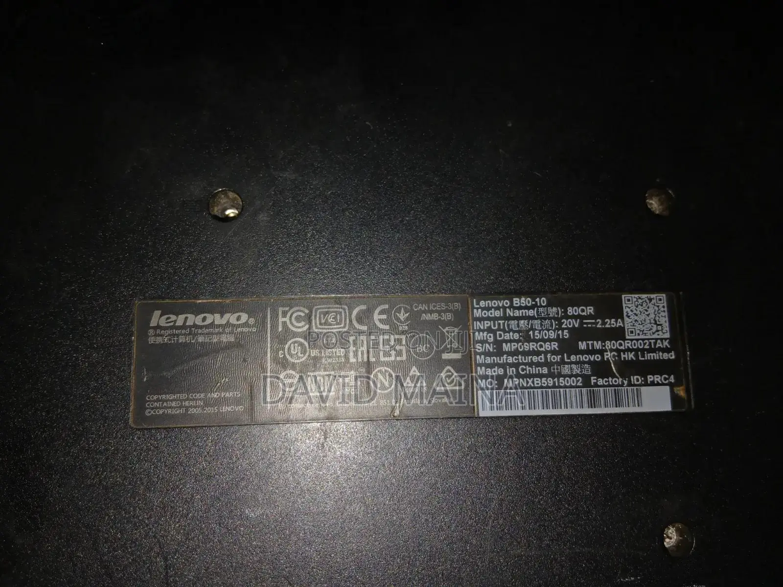 Laptop Lenovo B570 2GB Intel Celeron HDD 500GB