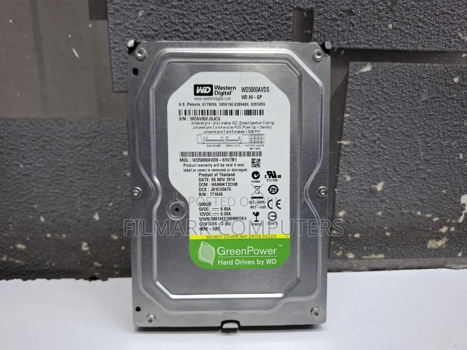 Western Digital AV-GP (GreenPower) 500GB 3.5-Inch Internal SATA HDD